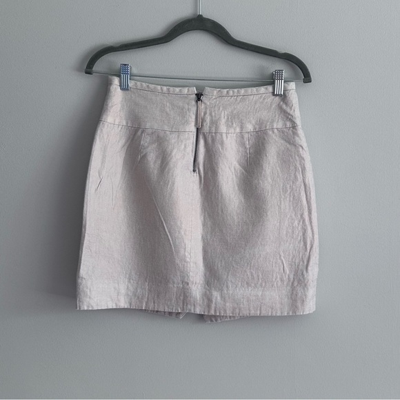 J Crew metallic linen skirt - Picture 3 of 7